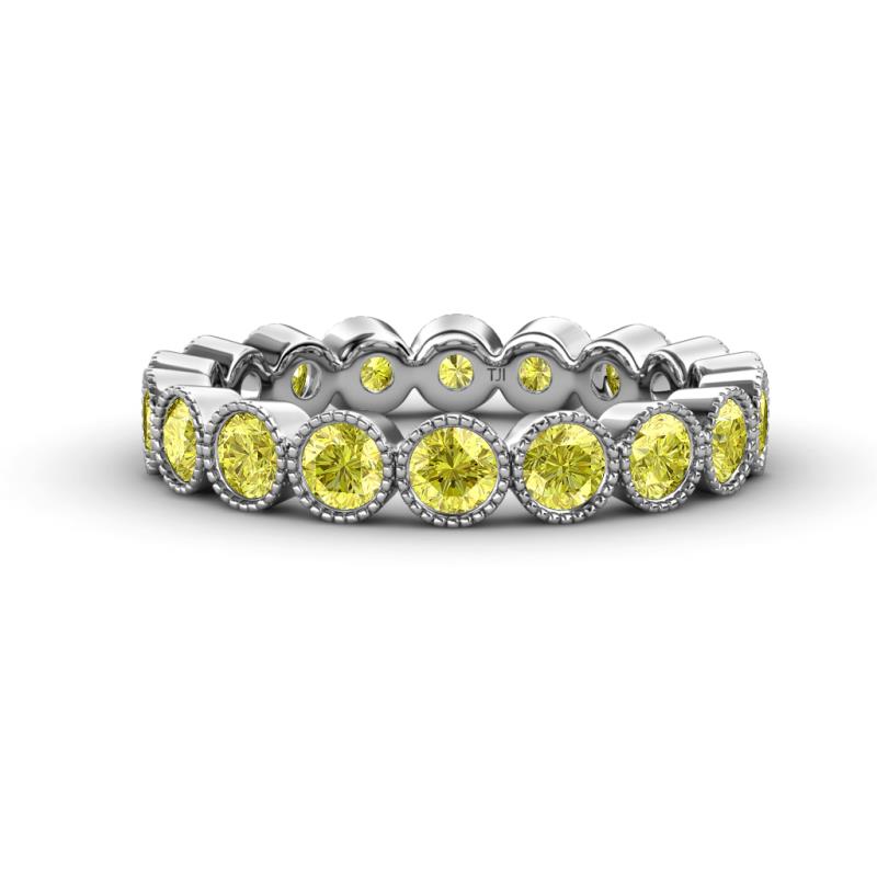 Arria 3.00 mm Yellow Diamond Eternity Band 