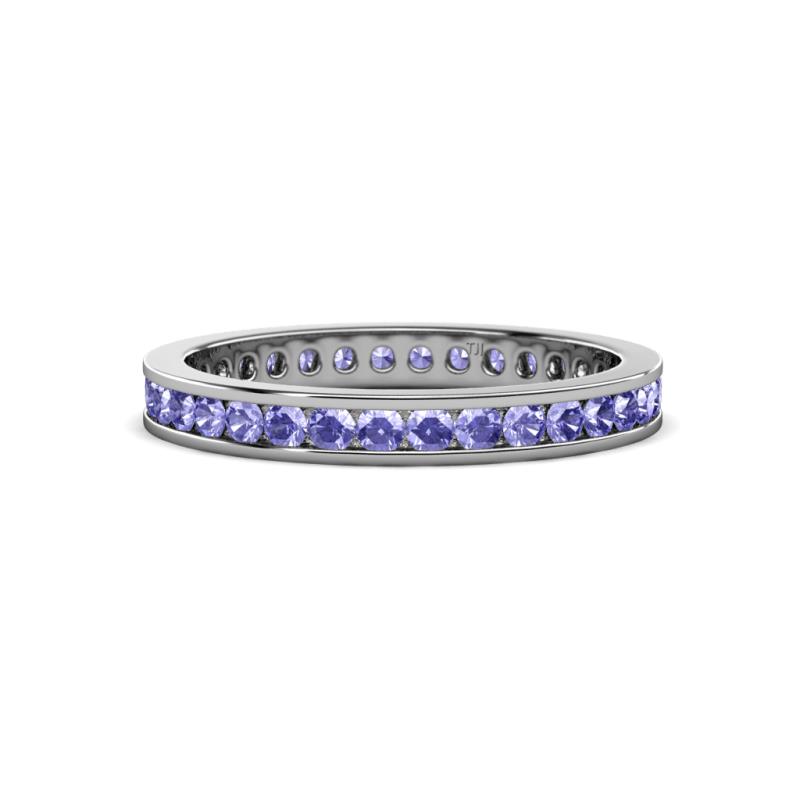 Celina 2.00 mm Round Tanzanite Eternity Band 