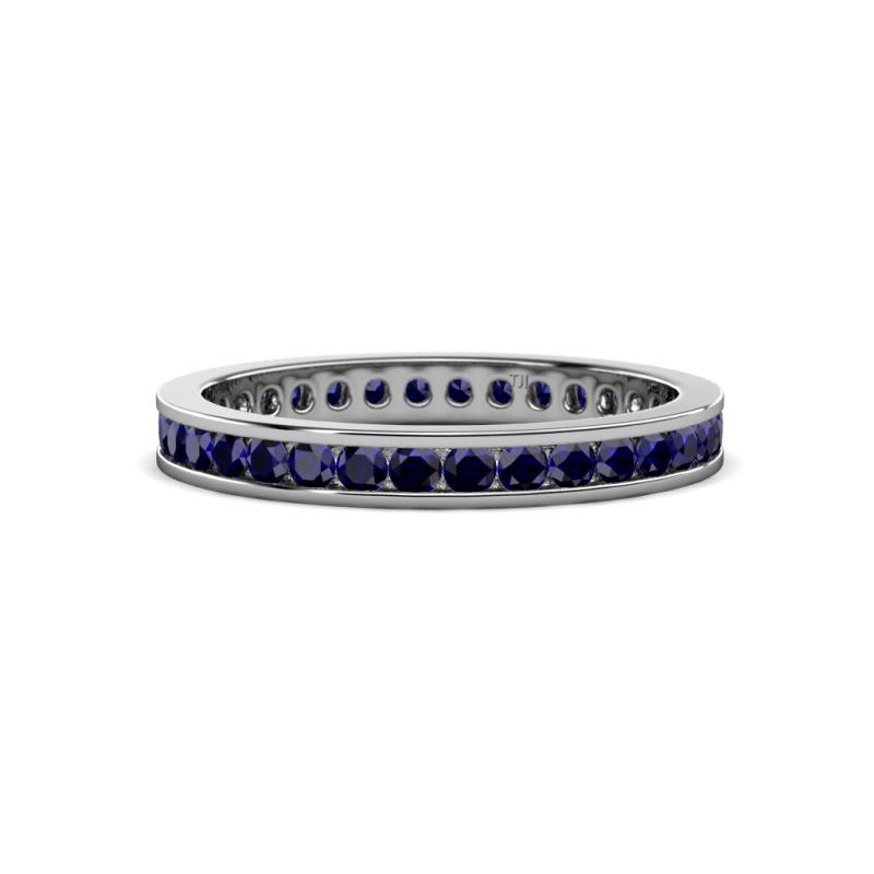 Celina 2.00 mm Round Blue Sapphire Eternity Band 