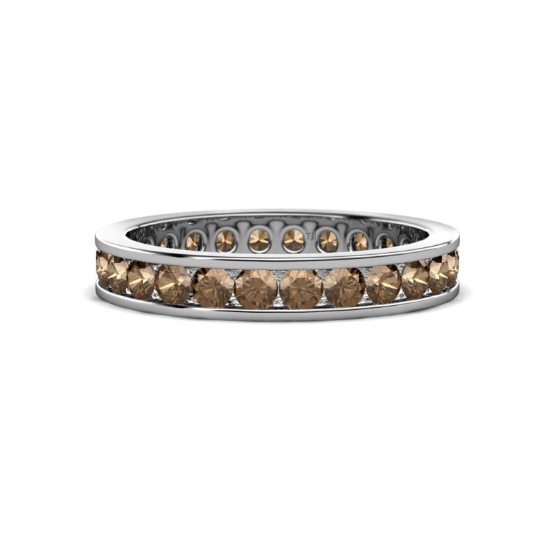 Celina 2.70 mm Round Smoky Quartz Eternity Band 