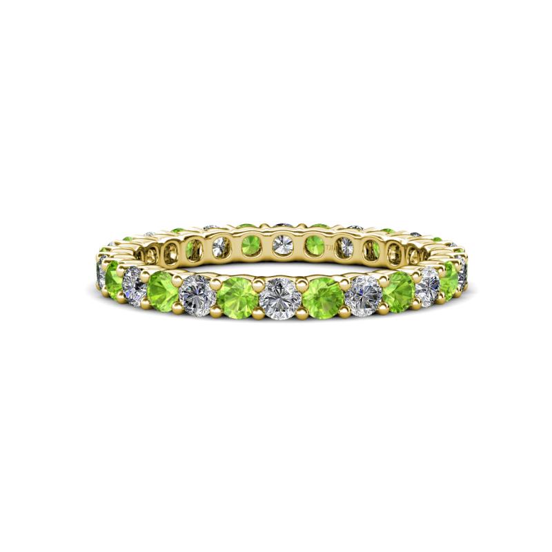 Joyce 2.70 mm Peridot and Diamond Eternity Band 