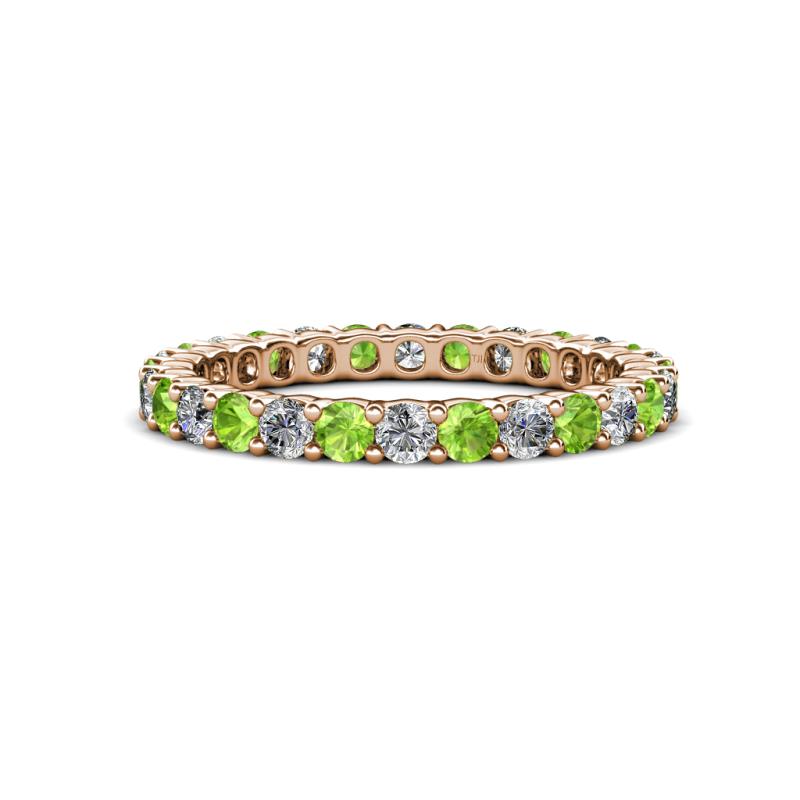 Joyce 2.70 mm Peridot and Diamond Eternity Band 