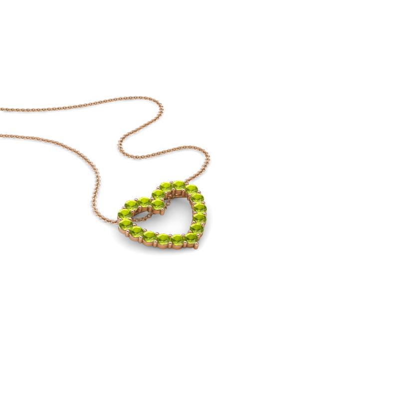 Zayna Peridot Heart Pendant 
