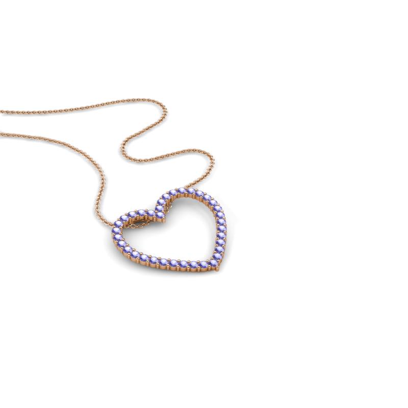 Elaina Tanzanite Heart Pendant 