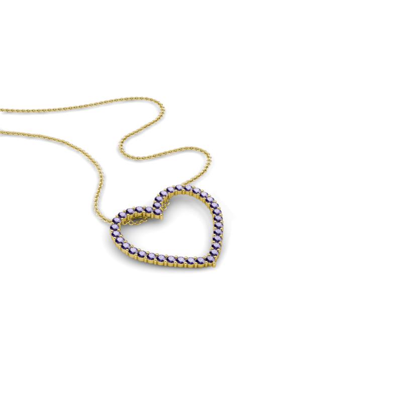 Elaina Iolite Heart Pendant 