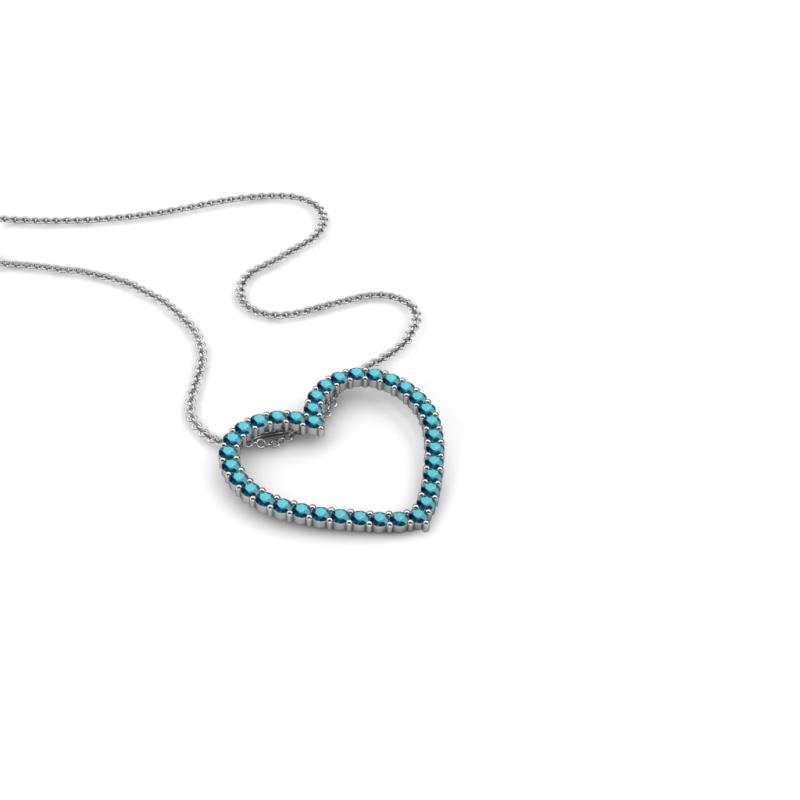 Elaina London Blue Topaz Heart Pendant 