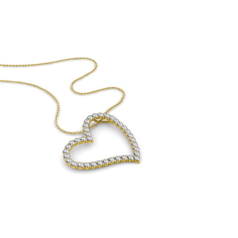 Avery Diamond Heart Pendant 
