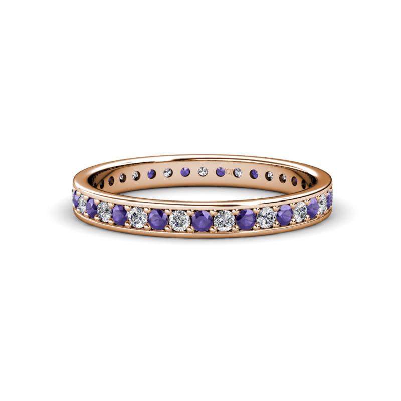 Livia 1.70 mm Iolite and Diamond Eternity Band 
