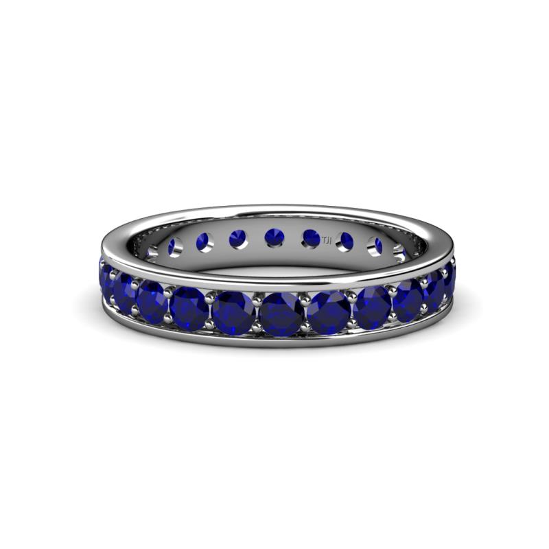 Livia 3.00 mm Blue Sapphire Eternity Band 