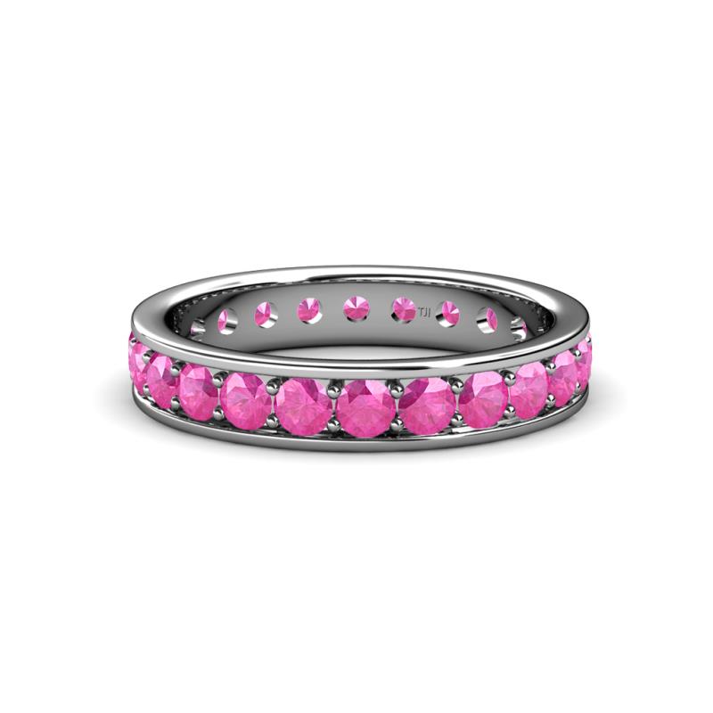 Livia 3.00 mm Pink Sapphire Eternity Band 