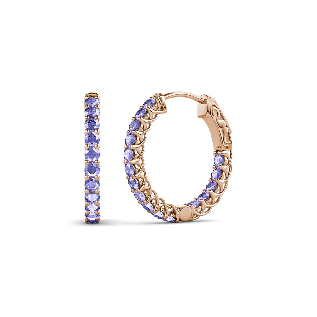 Amara Tanzanite Hoop Earrings 