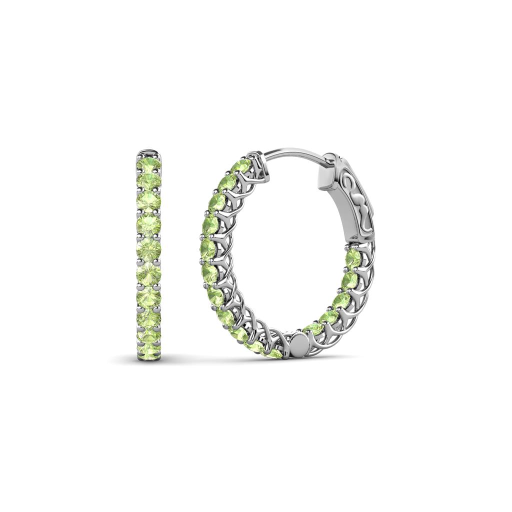 Amara Peridot Hoop Earrings 