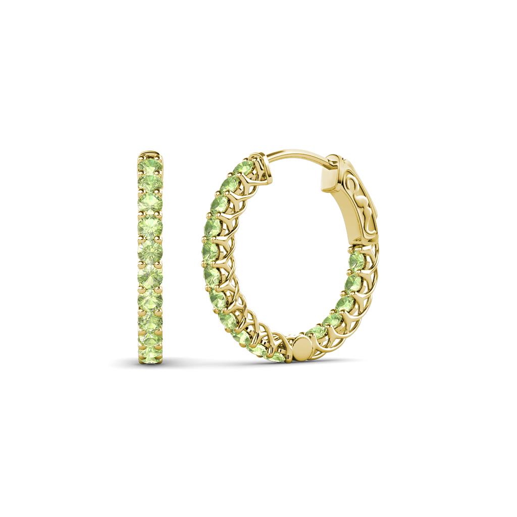 Amara Peridot Hoop Earrings 