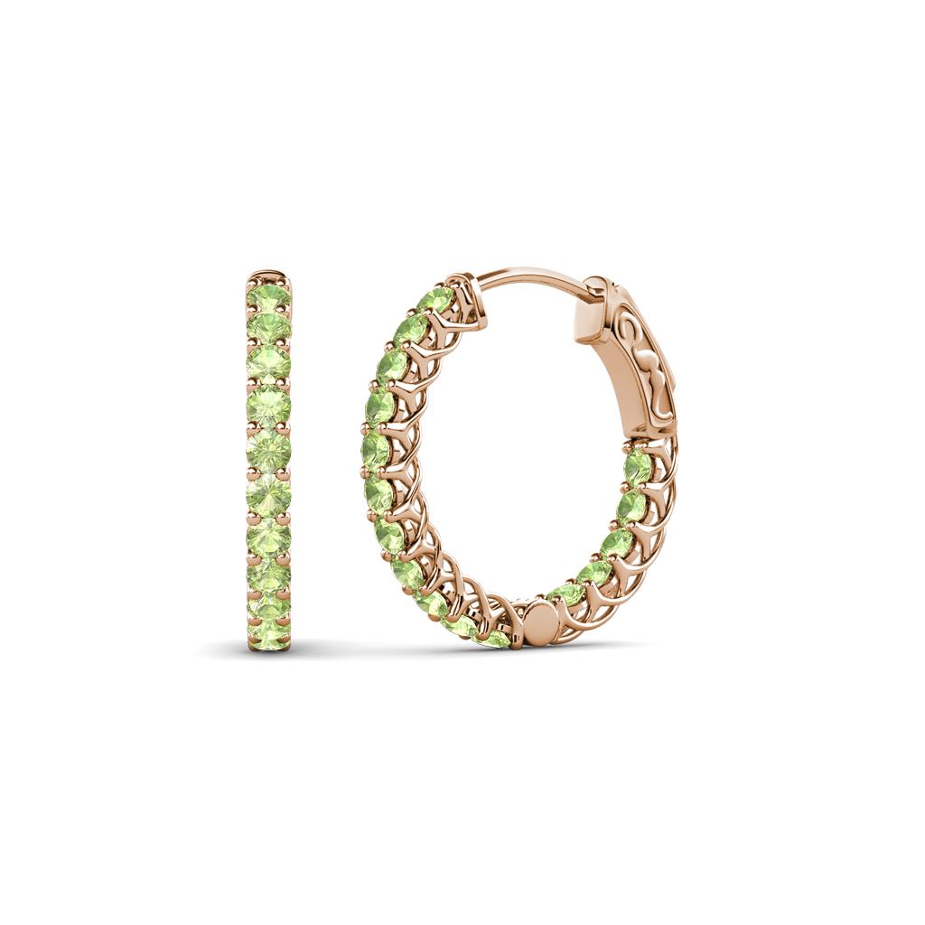 Amara Peridot Hoop Earrings 
