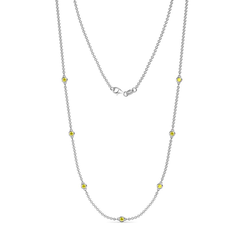 Salina (7 Stn/2.3mm) Yellow Diamond on Cable Necklace 