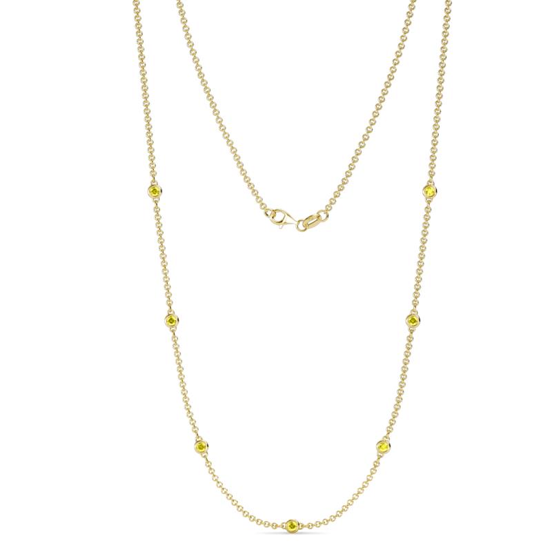 Salina (7 Stn/2.3mm) Yellow Diamond on Cable Necklace 