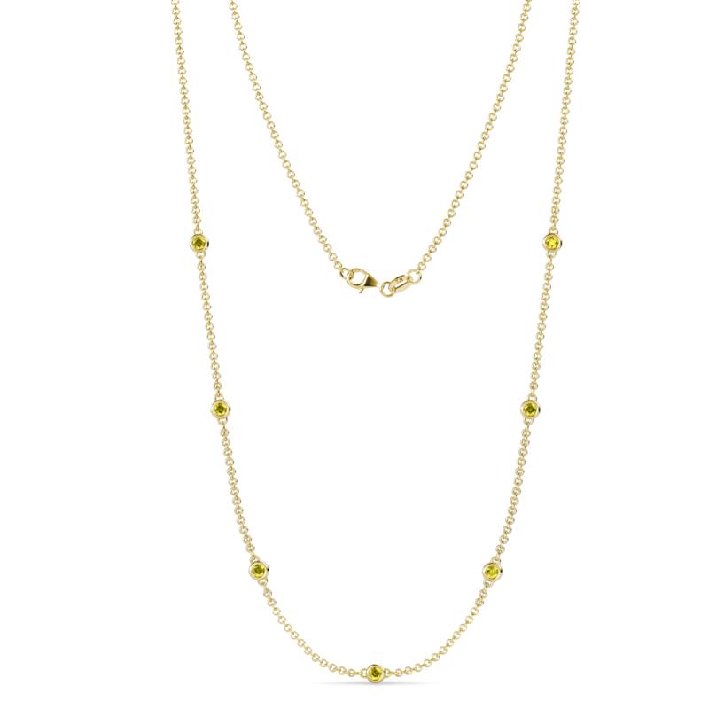 Salina (7 Stn/2.6mm) Yellow Diamond on Cable Necklace 