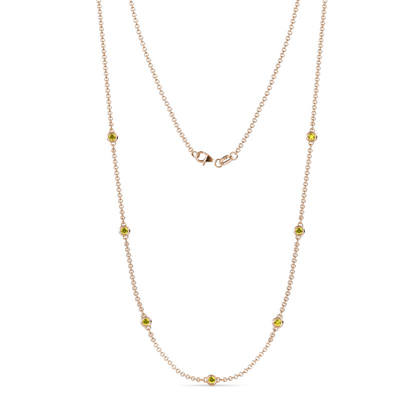 Salina (7 Stn/2.6mm) Yellow Diamond on Cable Necklace 