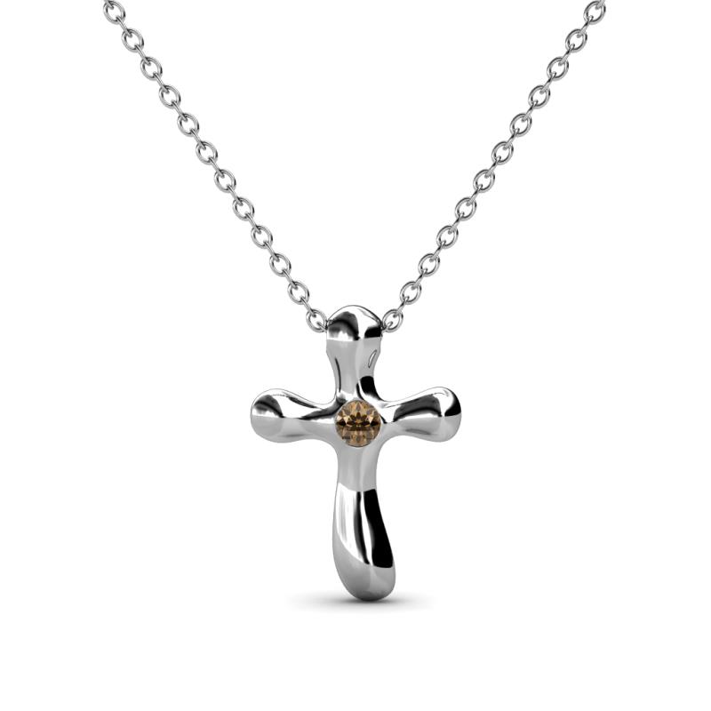 Edena Petite Smoky Quartz Cross Pendant 