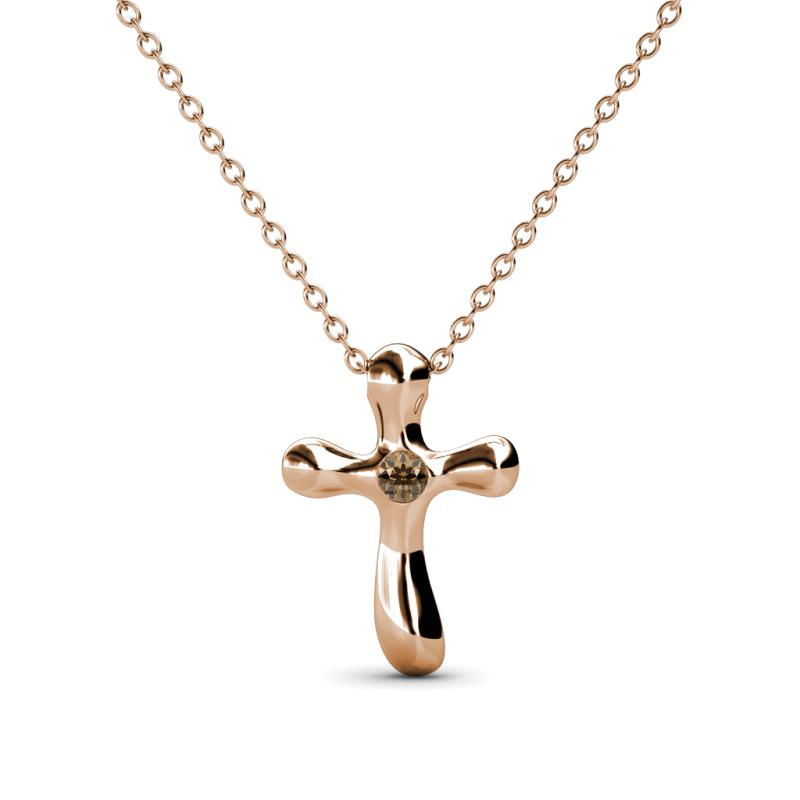 Edena Petite Smoky Quartz Cross Pendant 