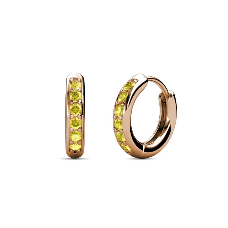 Cianna Petite Yellow Sapphire Hoop Earrings 