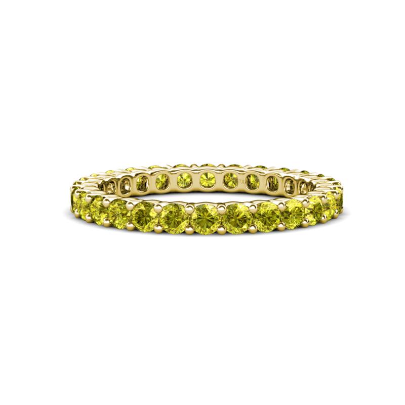 Joyce 2.70 mm Round Yellow Diamond Eternity Band 