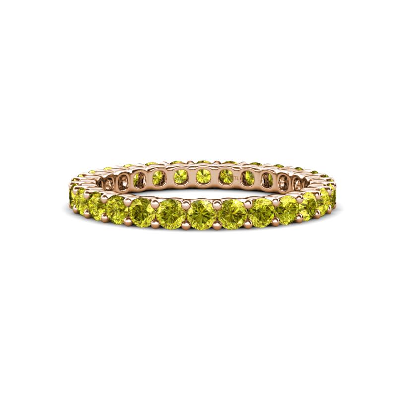 Joyce 2.70 mm Round Yellow Diamond Eternity Band 