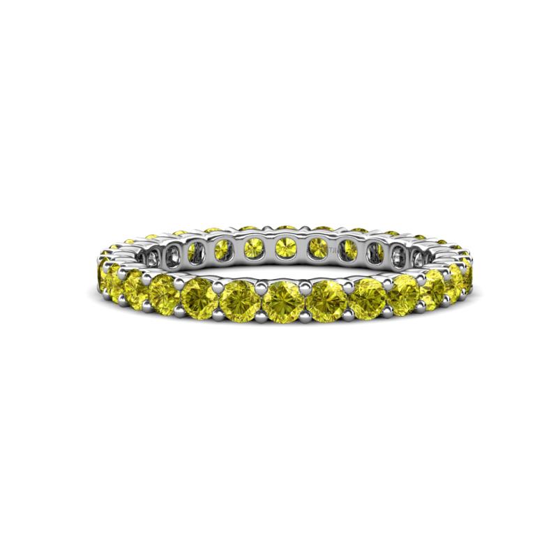 Joyce 2.70 mm Round Yellow Diamond Eternity Band 