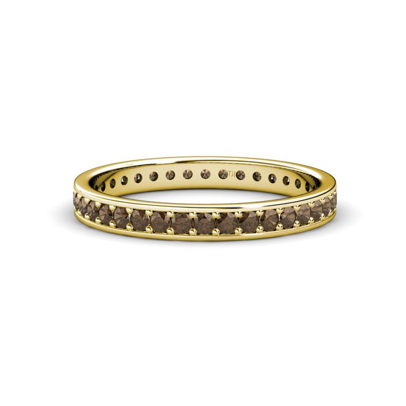 Livia 1.70 mm Smoky Quartz Eternity Band 