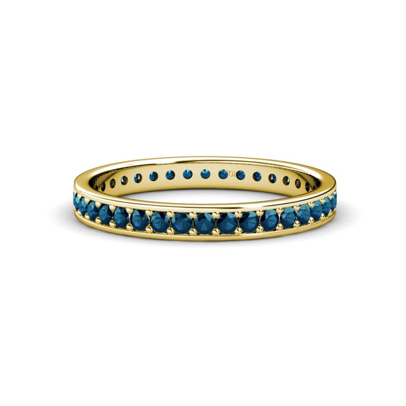 Livia 1.70 mm Blue Diamond Eternity Band 