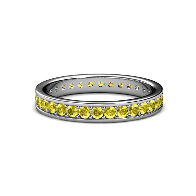 Livia 2.00 mm Yellow Diamond Eternity Band 
