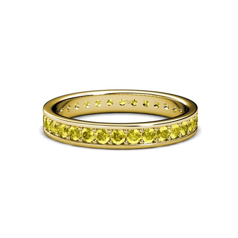 Livia 2.00 mm Yellow Diamond Eternity Band 