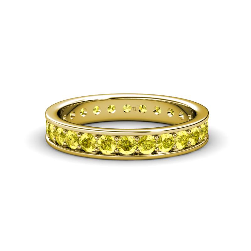 Livia 2.40 mm Yellow Diamond Eternity Band 