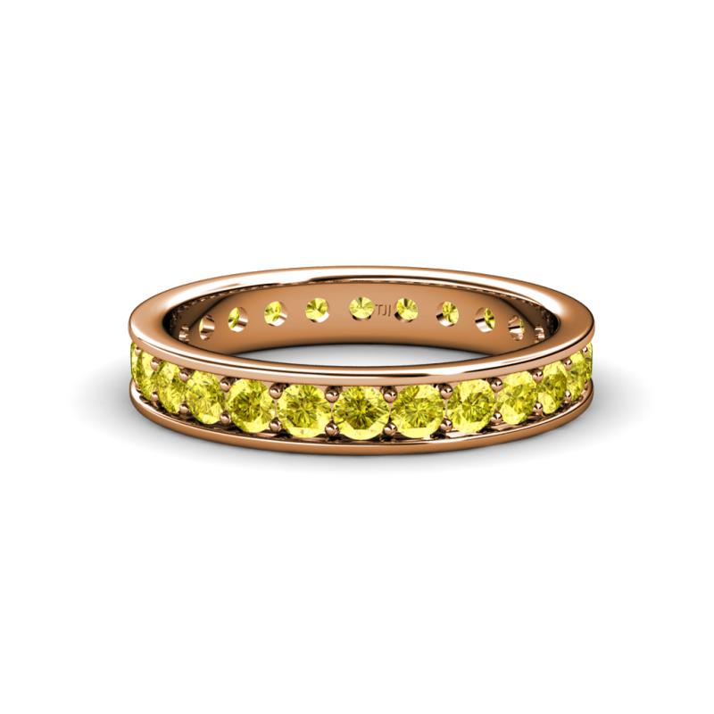 Livia 2.40 mm Yellow Diamond Eternity Band 