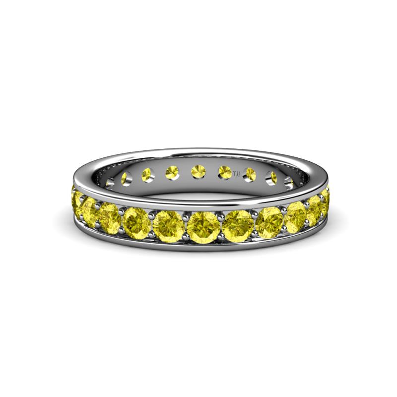 Livia 3.00 mm Yellow Diamond Eternity Band 