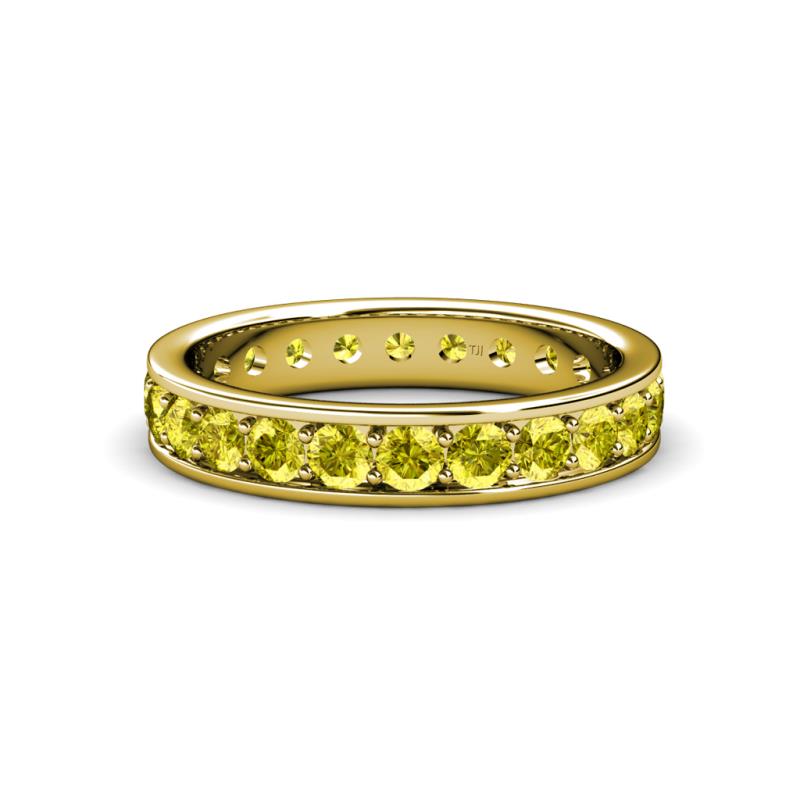 Livia 3.00 mm Yellow Diamond Eternity Band 