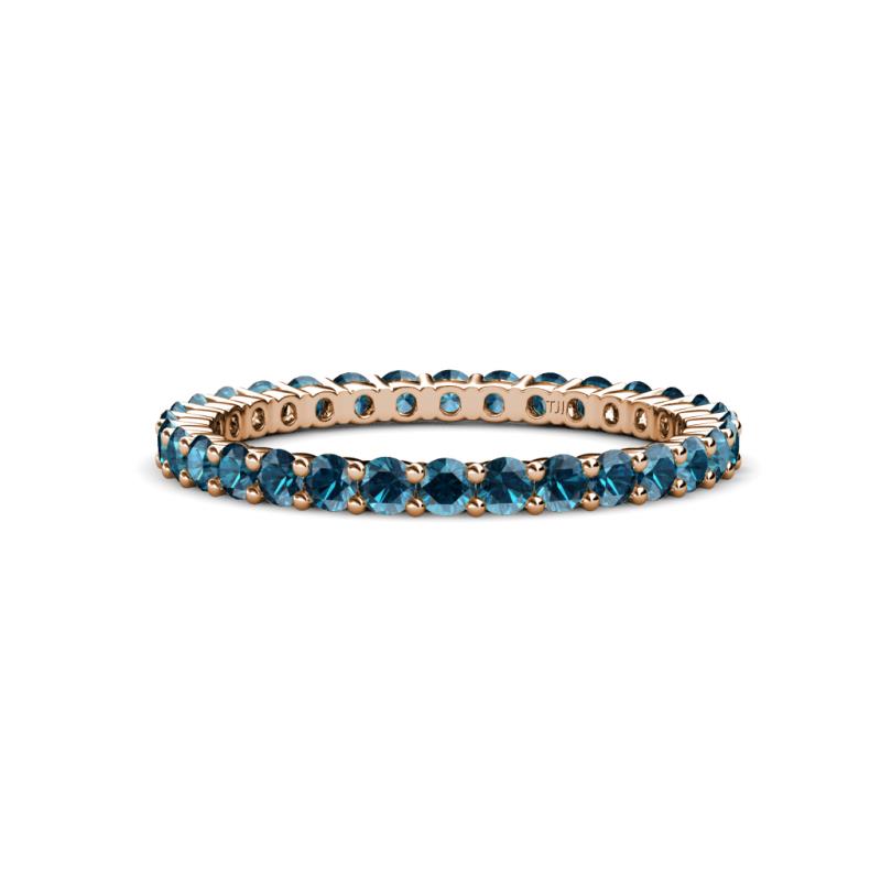 Joyce 2.30 mm Blue Diamond Eternity Band 