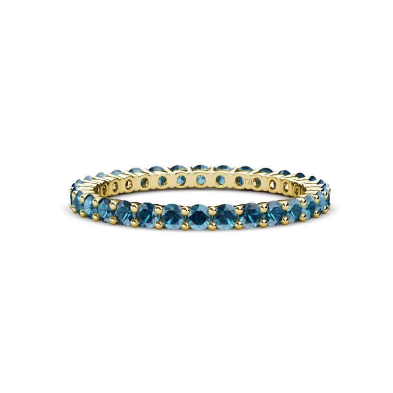Joyce 2.30 mm London Blue Topaz Eternity Band 