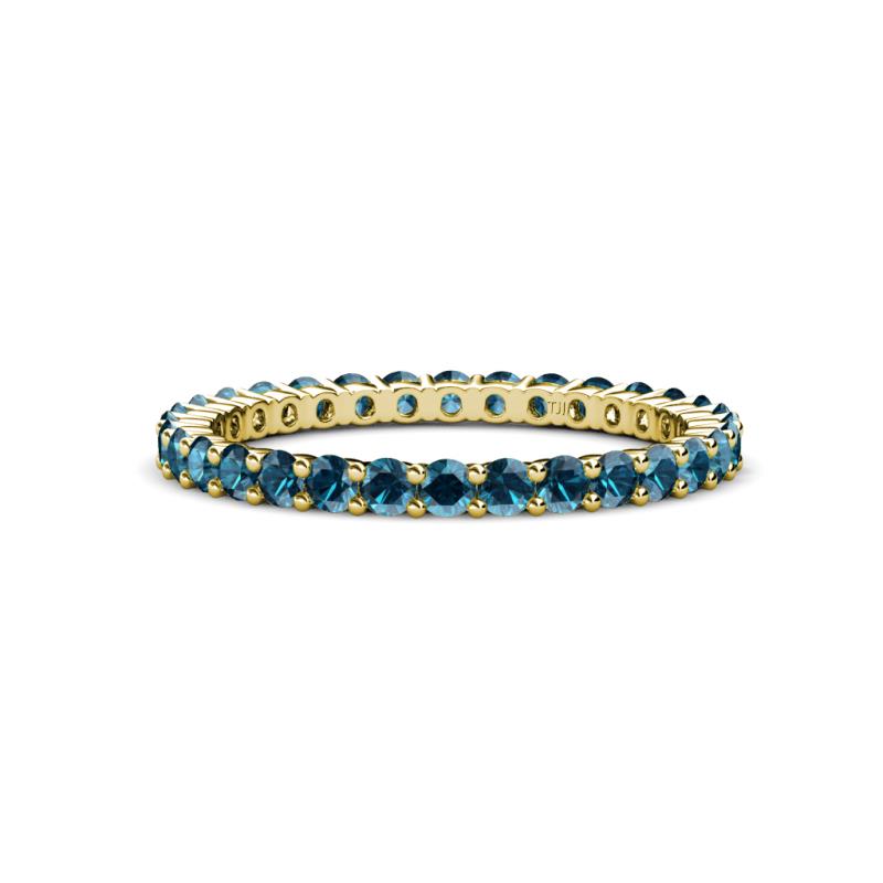 Joyce 2.30 mm Blue Diamond Eternity Band 