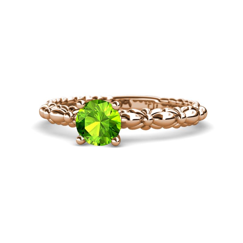 Viona Signature Peridot Solitaire Engagement Ring 