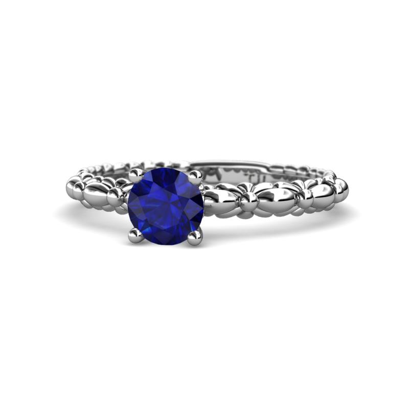 Viona Signature Blue Sapphire Solitaire Engagement Ring 