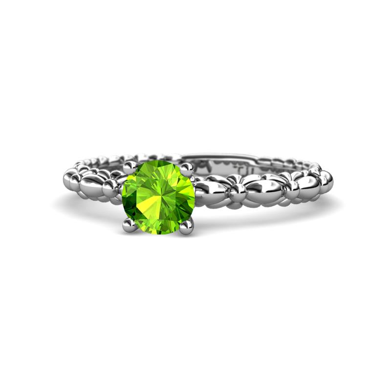 Viona Signature Peridot Solitaire Engagement Ring 