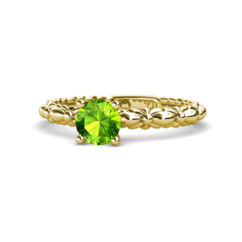 Viona Signature Peridot Solitaire Engagement Ring 