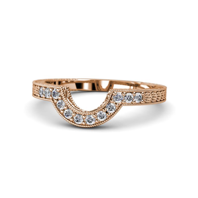 Annabel Desire Diamond Curved Wedding Band 