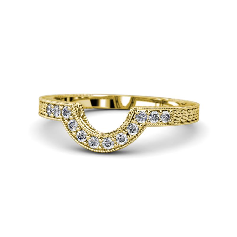 Annabel Desire Diamond Curved Wedding Band 