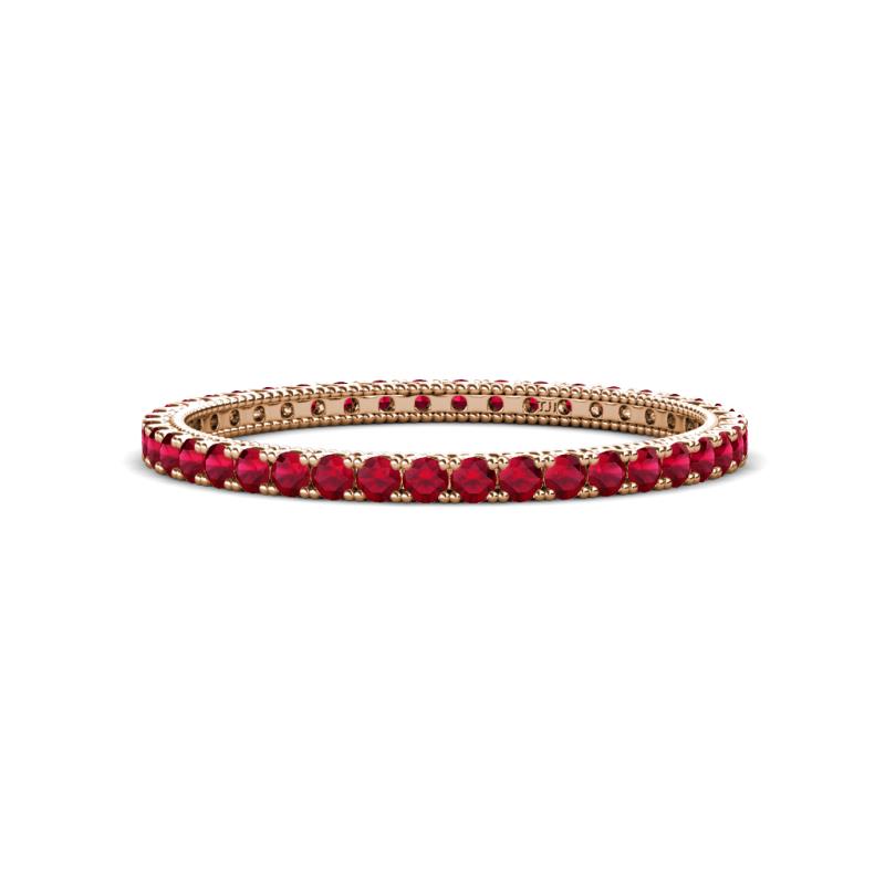 Ellen 1.70 mm Ruby Eternity Band 