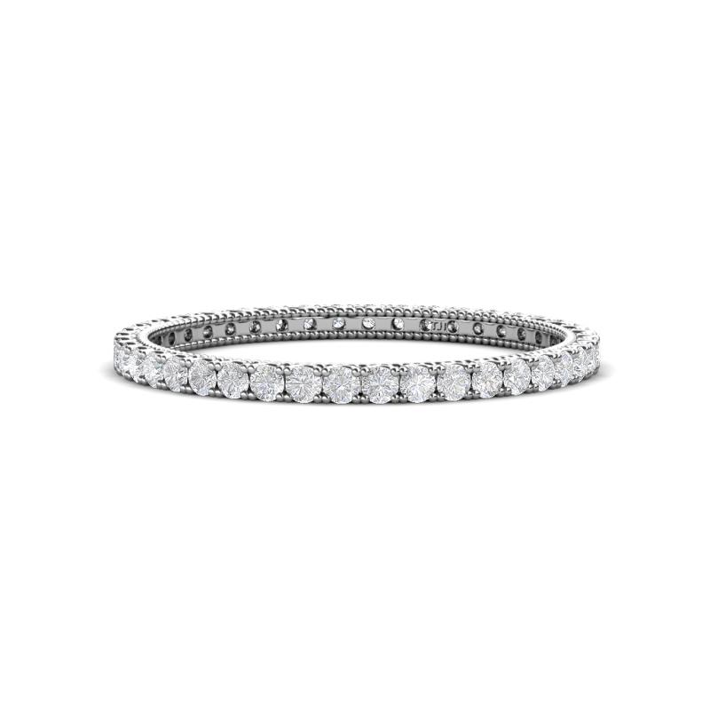 Ellen 1.70 mm White Sapphire Eternity Band 