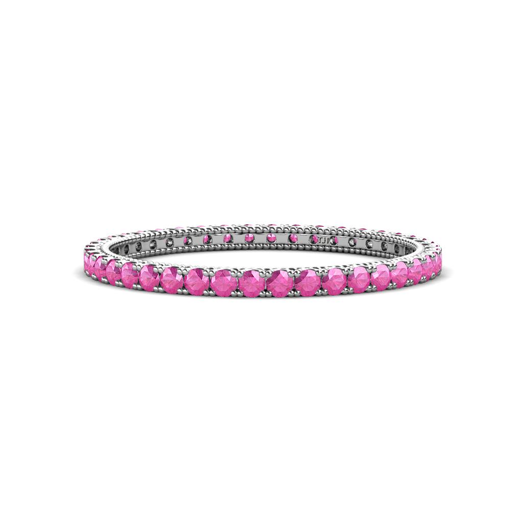 Ellen 1.70 mm Pink Sapphire Eternity Band 