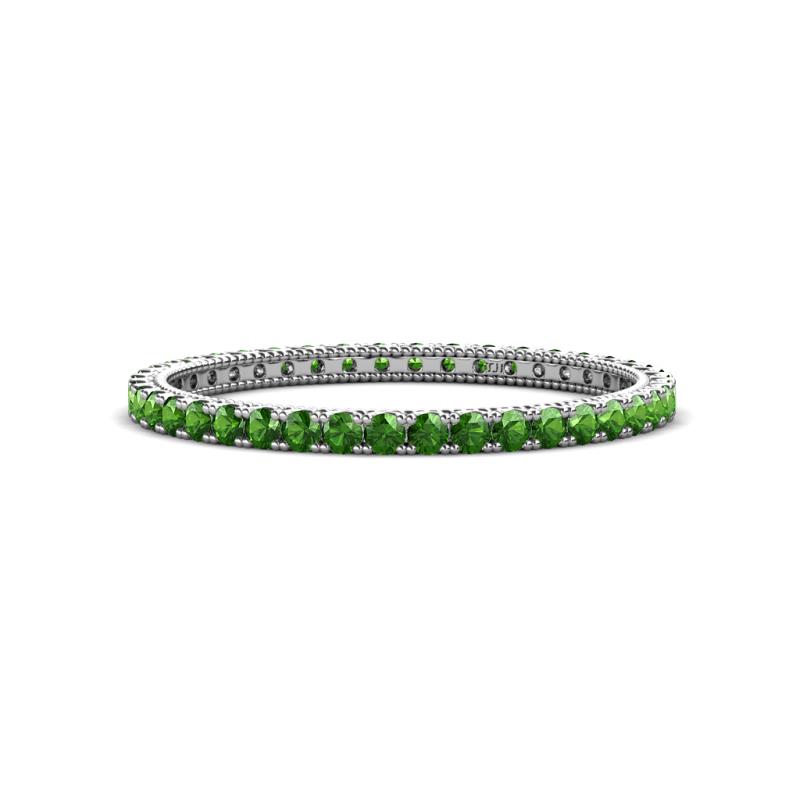 Ellen 1.70 mm Green Garnet Eternity Band 