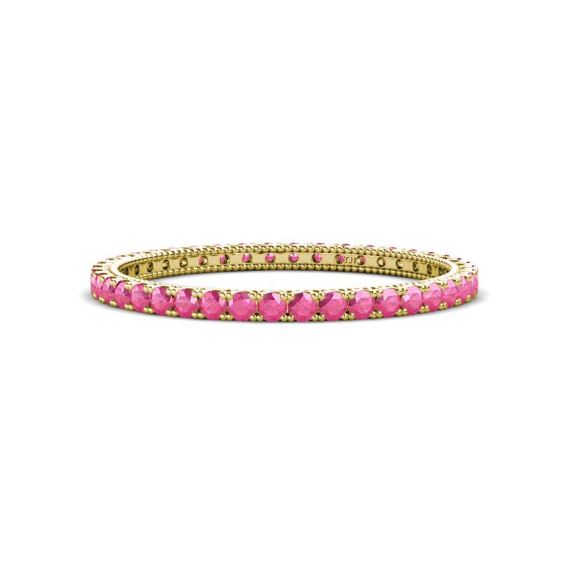 Ellen 1.70 mm Pink Tourmaline Eternity Band 